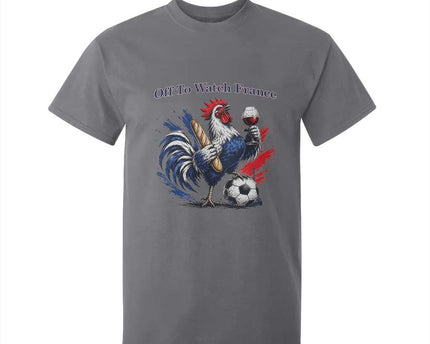 Funny French Rooster Soccer Fan T-Shirt For Kid Off To Watch France