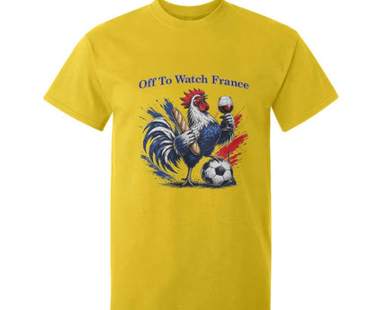 Funny French Rooster Soccer Fan T-Shirt For Kid Off To Watch France