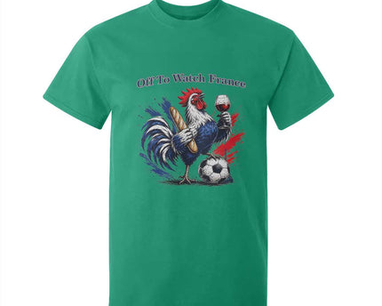Funny French Rooster Soccer Fan T-Shirt For Kid Off To Watch France