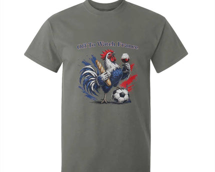 Funny French Rooster Soccer Fan T-Shirt For Kid Off To Watch France