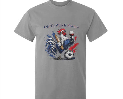 Funny French Rooster Soccer Fan T-Shirt For Kid Off To Watch France