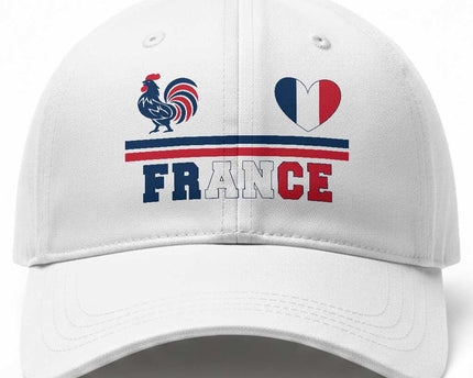 Patriotic France Soccer Fan Baseball Cap Fierte Football Francaise