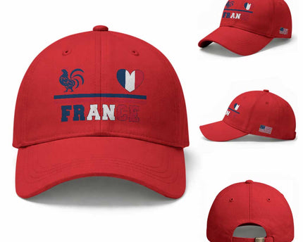 Patriotic France Soccer Fan Baseball Cap Fierte Football Francaise