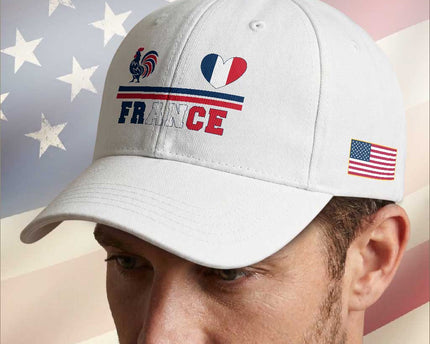 Patriotic France Soccer Fan Baseball Cap Fierte Football Francaise