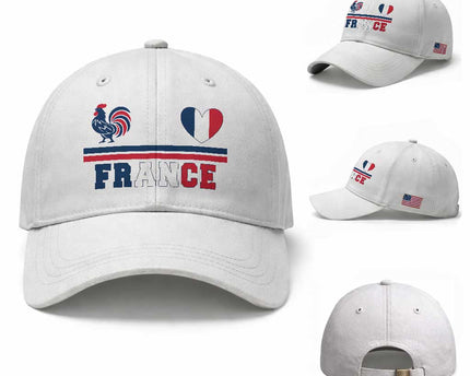 Patriotic France Soccer Fan Baseball Cap Fierte Football Francaise