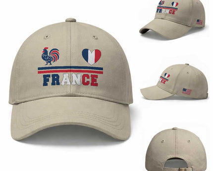 Patriotic France Soccer Fan Baseball Cap Fierte Football Francaise
