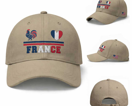 Patriotic France Soccer Fan Baseball Cap Fierte Football Francaise