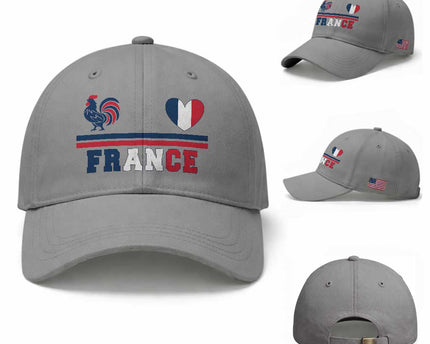 Patriotic France Soccer Fan Baseball Cap Fierte Football Francaise