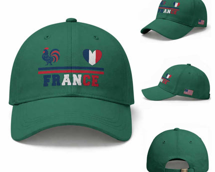 Patriotic France Soccer Fan Baseball Cap Fierte Football Francaise
