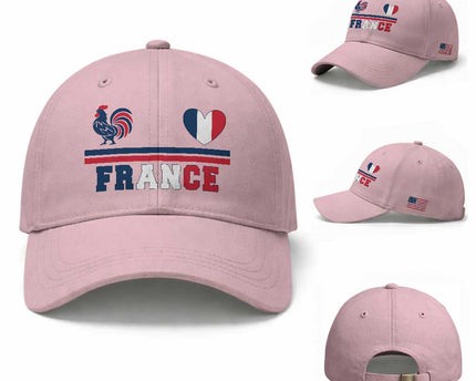 Patriotic France Soccer Fan Baseball Cap Fierte Football Francaise
