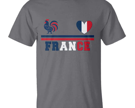 Patriotic France Soccer Fan T-Shirt Fierte Football Francaise