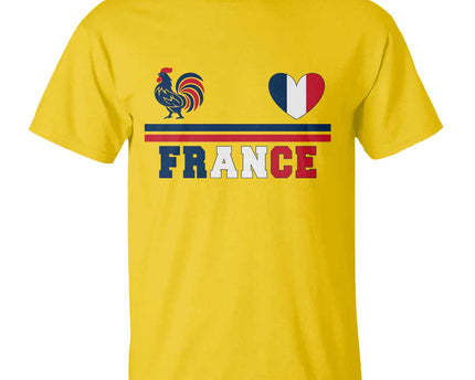 Patriotic France Soccer Fan T-Shirt Fierte Football Francaise
