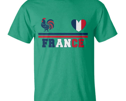 Patriotic France Soccer Fan T-Shirt Fierte Football Francaise