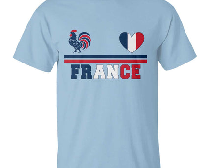 Patriotic France Soccer Fan T-Shirt Fierte Football Francaise