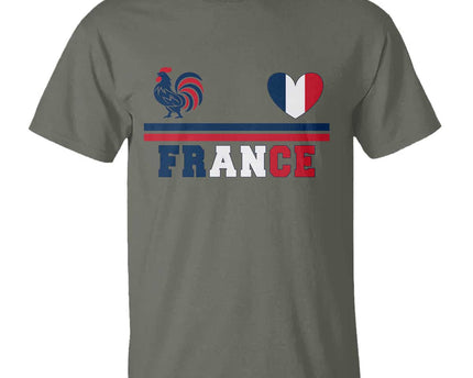 Patriotic France Soccer Fan T-Shirt Fierte Football Francaise