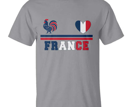 Patriotic France Soccer Fan T-Shirt Fierte Football Francaise