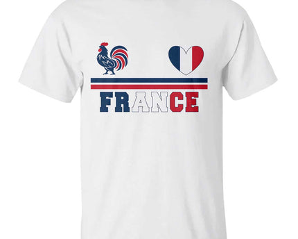 Patriotic France Soccer Fan T-Shirt Fierte Football Francaise