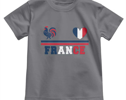Patriotic France Soccer Fan Toddler T-Shirt Fierte Football Francaise