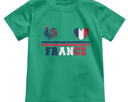 Patriotic France Soccer Fan Toddler T-Shirt Fierte Football Francaise