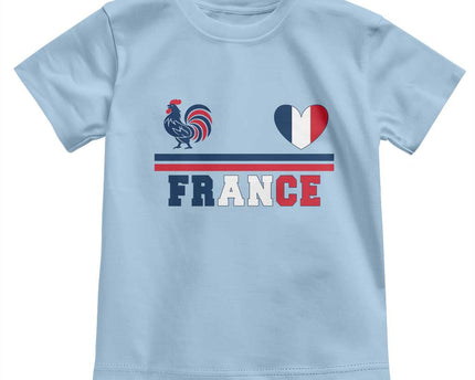 Patriotic France Soccer Fan Toddler T-Shirt Fierte Football Francaise