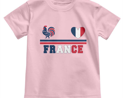 Patriotic France Soccer Fan Toddler T-Shirt Fierte Football Francaise