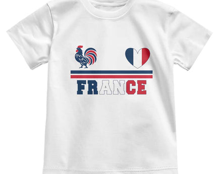 Patriotic France Soccer Fan Toddler T-Shirt Fierte Football Francaise