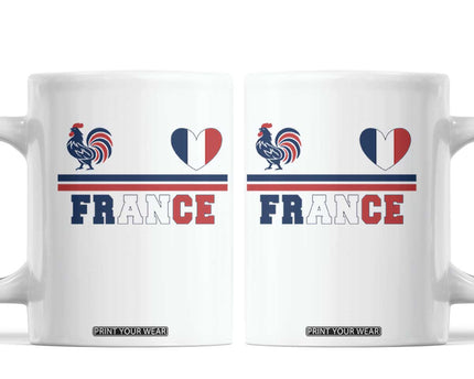 Patriotic France Soccer Fan Coffee Mug Fierté Football Française