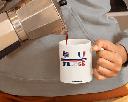 Patriotic France Soccer Fan Coffee Mug Fierté Football Française