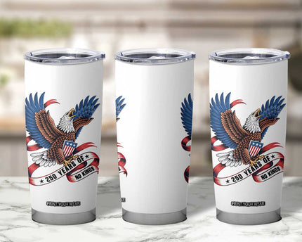 No Kings Tumbler Cup USA 250th Anniversary Freedom Eagle