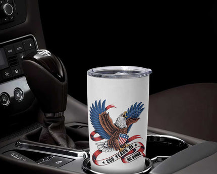 No Kings Tumbler Cup USA 250th Anniversary Freedom Eagle