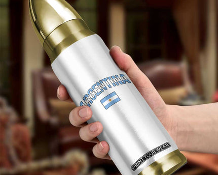 Throwback Argentina Pride Bullet Tumbler Vintage Flag Heritage Gift