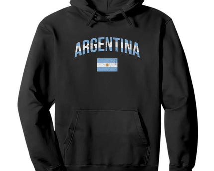 Throwback Argentina Pride Hoodie Vintage Flag Heritage Gift