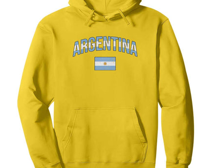 Throwback Argentina Pride Hoodie Vintage Flag Heritage Gift