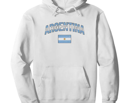 Throwback Argentina Pride Hoodie Vintage Flag Heritage Gift