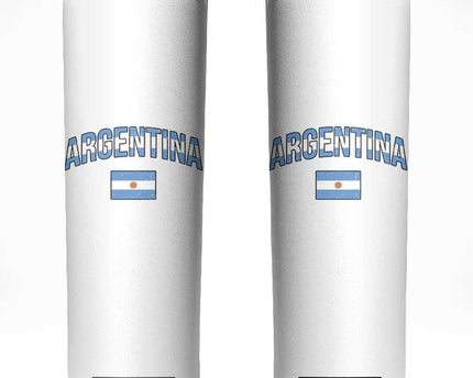 Throwback Argentina Pride Skinny Tumbler Vintage Flag Heritage Gift