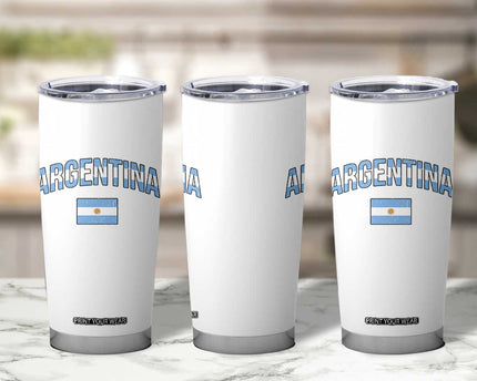 Throwback Argentina Pride Tumbler Cup Vintage Flag Heritage Gift