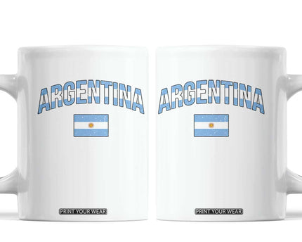 Throwback Argentina Pride Coffee Mug Vintage Flag Heritage Gift