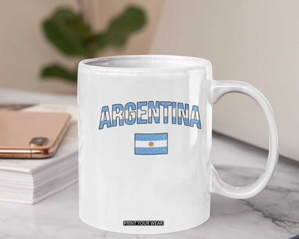 Throwback Argentina Pride Coffee Mug Vintage Flag Heritage Gift