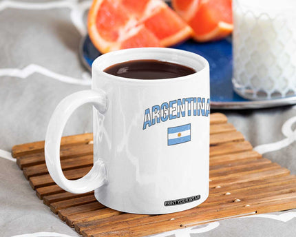 Throwback Argentina Pride Coffee Mug Vintage Flag Heritage Gift