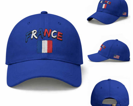 Vintage France Flag French Heritage Graphic Baseball Cap