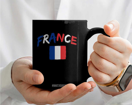 Vintage France Flag French Heritage Graphic Coffee Mug