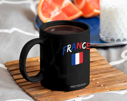 Vintage France Flag French Heritage Graphic Coffee Mug