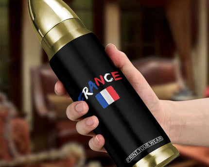 Vintage France Flag French Heritage Graphic Bullet Tumbler
