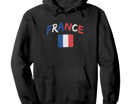 Vintage France Flag French Heritage Graphic Hoodie