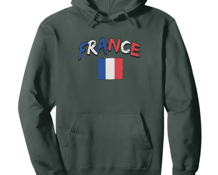 Vintage France Flag French Heritage Graphic Hoodie