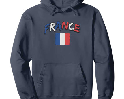 Vintage France Flag French Heritage Graphic Hoodie