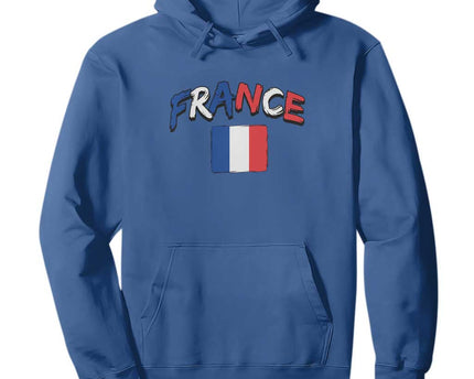 Vintage France Flag French Heritage Graphic Hoodie