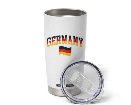 Vintage Germany Flag Tumbler Cup Black Red Gold German Heritage Gift