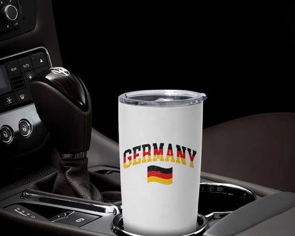 Vintage Germany Flag Tumbler Cup Black Red Gold German Heritage Gift