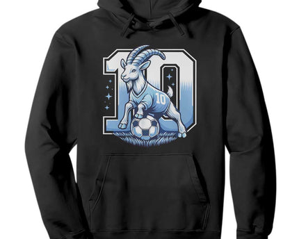 Number Ten The Goat Of Football Fans Hoodie Soccer Lover Gift